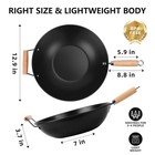 Easy Clean  Hand Wash Recommended Carbon Steel  Non-stick  Ns Wok