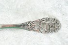 83  Silver Pierced Handle Tomato Spoon Server By Brodrene Lohne Of Norway