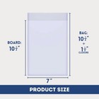 100 Comic Book Bags  silver Size  - 2-mil Polypropylene Archival Bags