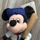 The Disney Store Mickey Mouse Plush Baseball Player Bean Bag 8  Toy Beanie