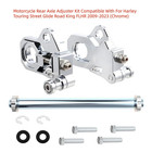 Chrome Rear Axle Adjuster Kit Fit For Harley Touring Street Glide Road King09-23