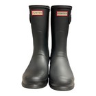 Hunter Women s Original Short Waterproof Rain Boots Black Matte Sz 8 Wfs1000rma