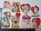 Lot Of 8  1930 s Vintage Valentine Cards   All Diff  Great Old Misc  Group  Vv26