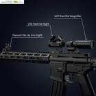 Red Dot Sight With M37 1 5x - 5x Magnifier Combo  Absolute Co-witness