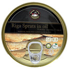 Latvian Smoked Riga Sprats In Oil 5 6 Oz  Tin Pack Of 24