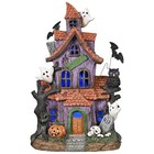 Halloween Decorations  Lighted Halloween Village Houses With Led Medium