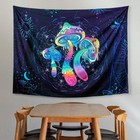 New Mushroom Tapestry Black Light 51 2x59 1 Inch Trippy Wall Hanging For Bedroom