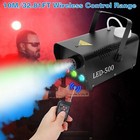 400w Smoke Fog Machine Rgb Led Muti Color Dj Party Wedding Stage Light W remote