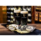 Guinness Home Bar Set  2 Pint Glasses  Bar Towel  4 Coasters   Playing Cards 