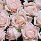24 Blush 2  Mini Foam Rose Flowers Stems Wedding Events Decorations Supplies