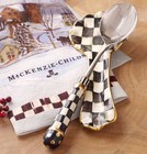Mackenzie Childs Ceramic Courtly Check Spoon Rest