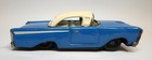 Vintage Ford Fairlane 2 Door Tin Friction Toy Car Made In Japan Blue White As Is