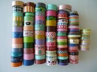 Decorative Craft Tape Lot  97  Rolls - Washi  - Various Designs   Widths