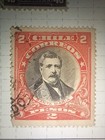 Chile Classic Stamps 2 Peso 1 Peso 50c 40c Early Issues Collection Page Used