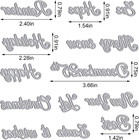 Merry Christmas Words Metal Cutting Dies For Card Making  Happy New Year Die