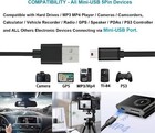 Maxinbuy Usb Cable For Garmin Nuvi 200w-265wt 1450 1490 Lmt Mini Power Cord