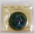 1956 Silver Canada Proof-like  1 Iccs Proof Like 64 Superb Color