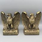 Vtg Metal Eagle Bookends Set Of 2 Park Sherman American Patriotic Read Details