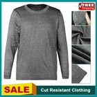 Level 5 Cut Resistant Clothing Anti-slash Stab Protect Round Neck Shirt Safety