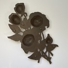 Syroco Roses Flower Wall Hanging Plaque Made In Usa Read Desc  Vtg Mcm