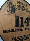 Old Grand-dad Whiskey Barrel Lid Bar Art Rustic Decor Whiskey Distillery Jim 
