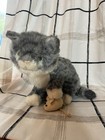 Avanti Applause Baby Animals Grey Tabby Kitten Cat With Mouse Plush 1985
