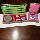 Vtg Chinese Calligraphy Tools  Writing painting Stamp Brushes In Original Boxes
