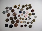 Estate Lot Of Antique Vintage Buttons  Bakelite  Carved  Victorian      