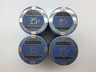  100  25cent Nevada Club Brass Core Poker Chips 15 Gr