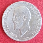 2 Lei Romania 1910 Vf  Edge Fluted silver Coin   Km  43