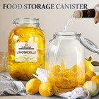 Gallon Glass Jar With Airtight Lid - Large Mason Jar For Pickled Eggs  Kombuc   