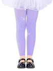 Girls Footless Tights With Sparkle Rhinestone Ballet 4-6 Years Light Purple