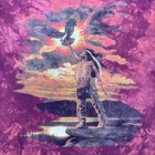 Vintage 1997 Native American Eagle Indigenous Nature Art Graphic T-shirt Usa Xl