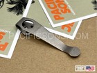 Stone Wash Titanium Deep Carry Pocket Clip For Spyderco Pm2 Smock Delica  more