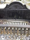 Antique Victorian Rustic Heavy Cast Iron Fireplace Log Holder Coal Basket Insert
