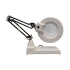 15x Magnifier Led Lamp Light Magnifying White Glass Lens Desk Table Repair Tool