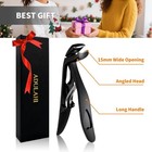 Long Handle Toenail Clippers For Seniors     Sharp Angled Head Thick Nails