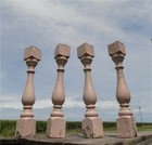 4 Vintage Wood Balusters  Salvaged Spindles  Chippy Paint Porch Posts B