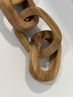 5 Link Hand Carved Wooden Chain 22    Long 5 5   w Home Decor Coffee Table  Wall Art