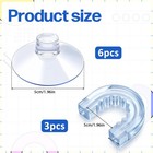 6 Pcs Suction Cups For Shower Caddy With 3 Pieces Rubber Rings  Bathroom Shower