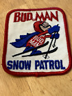 Vintage Bud Light Bud Man Ski Patrol Patch New Old Stock