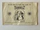 Antique Cinderella Card Game - Parker Brothers  Salem  Mass  - 1895