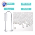 Jochebed Baby Finger Toothbrush 3 Pcs Soft Infant Toddler Teeth Brush Training