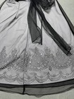 Vtg Y2k Dress Whimsygoth Goth Prom Grunge Fairy Silver Halter Sz 3 Glam Formal