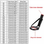 20 65pcs Fish Pole Guide Fishing Rod Tip Repair Kit Ceramic Ring All Size W box