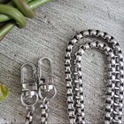 Box Chain Replacement Purse Chain Strap Shoulder Or Crossbody Handbag Silver