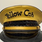 Vintage Yellow Cab Company Driver Hat Lancaster Brand Los Angeles  Ca 7 1 4 Size