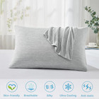 Cooling Pillowcases  Summer Pillowcase With Japanese Q-max 0 55 Cooling Fiber  D