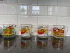 Vintage 1978 Mcdonalds Garfield Glass Mugs Set Of 4 Jim Davis Anchor Hocking