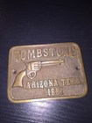 Tombstone Sign Plaque Wyatt Earp Patina Solid Brass Western Cowboy Rancher Gift